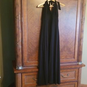 White House Black Market halter maxi dress